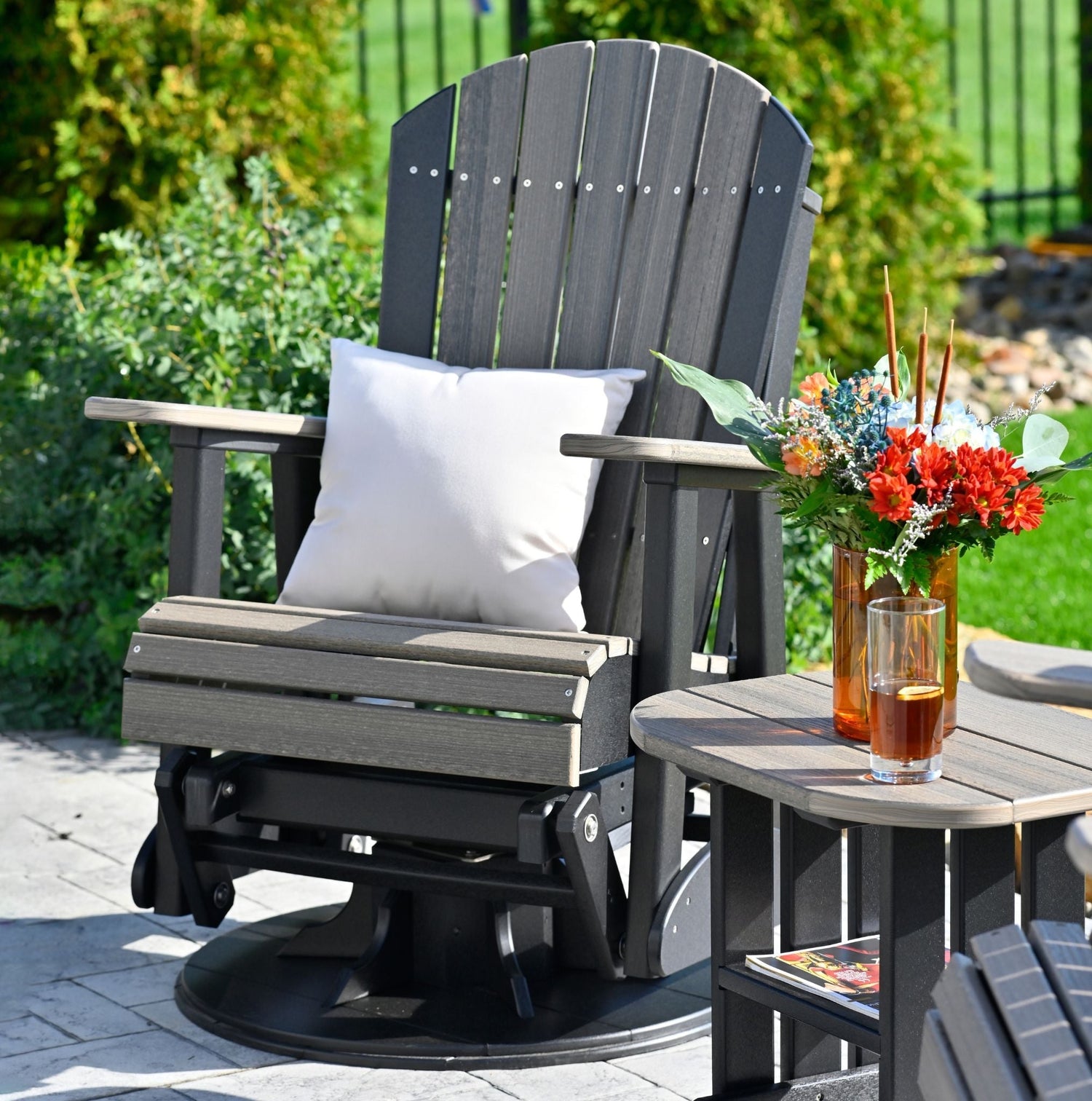 LuxCraft 2' Adirondack Swivel Glider