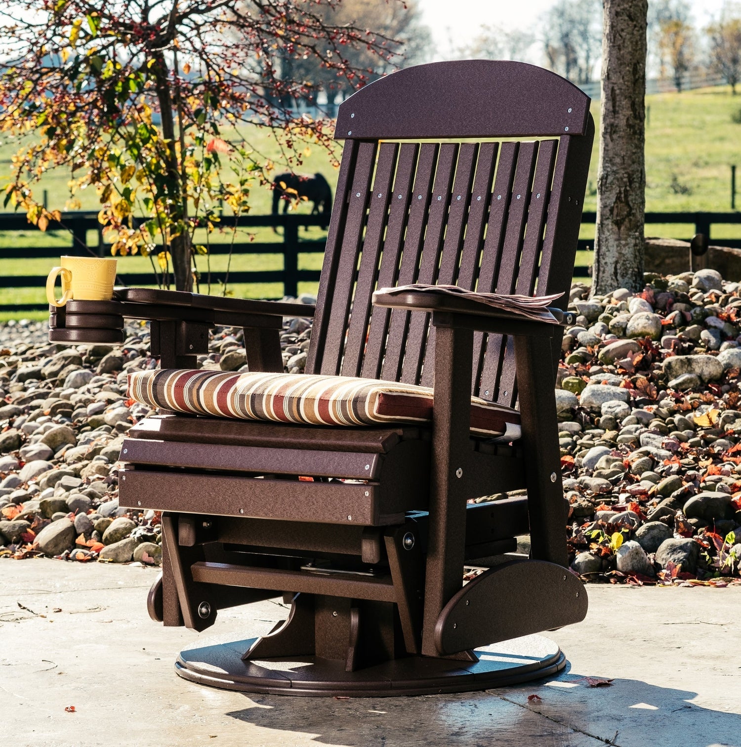 LuxCraft 2' Classic Swivel Glider