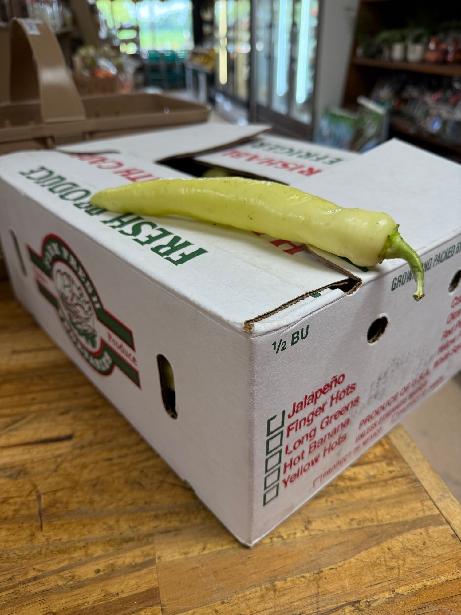 Indiana Sweer Banana peppers 1/2 BU