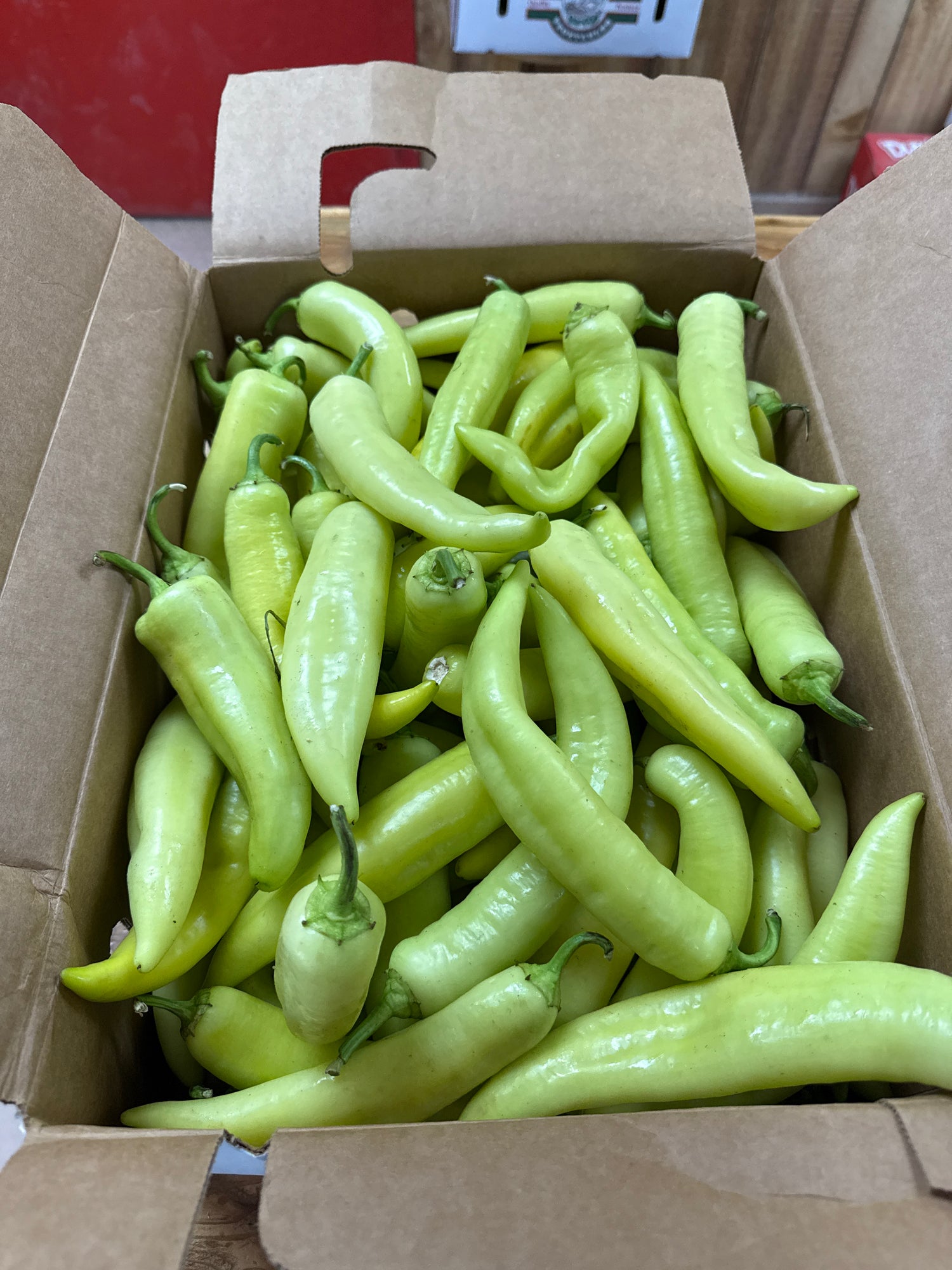 Indiana Hot Banana peppers 1/2 BU