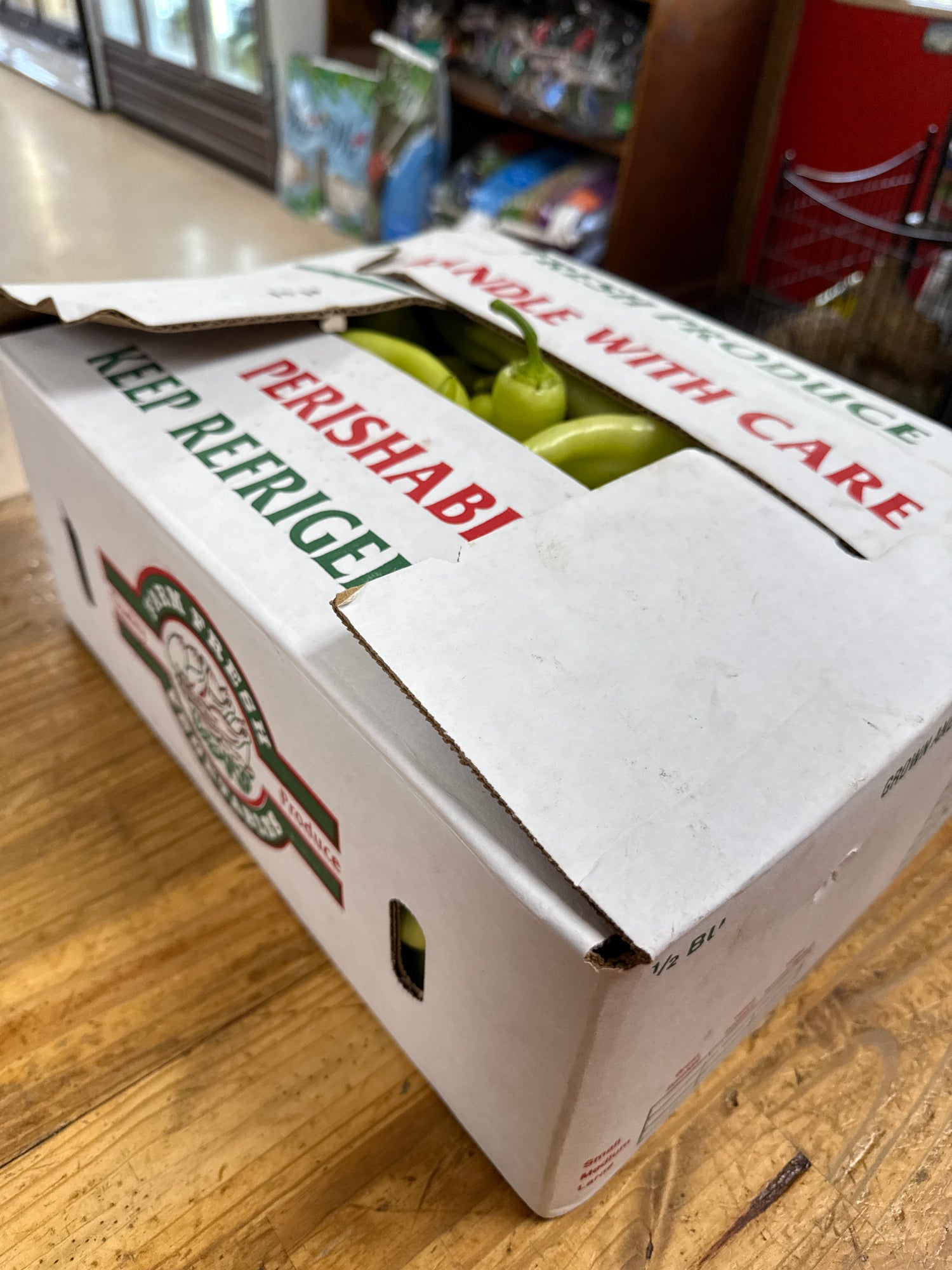 Indiana Hot Banana peppers 1/2 BU