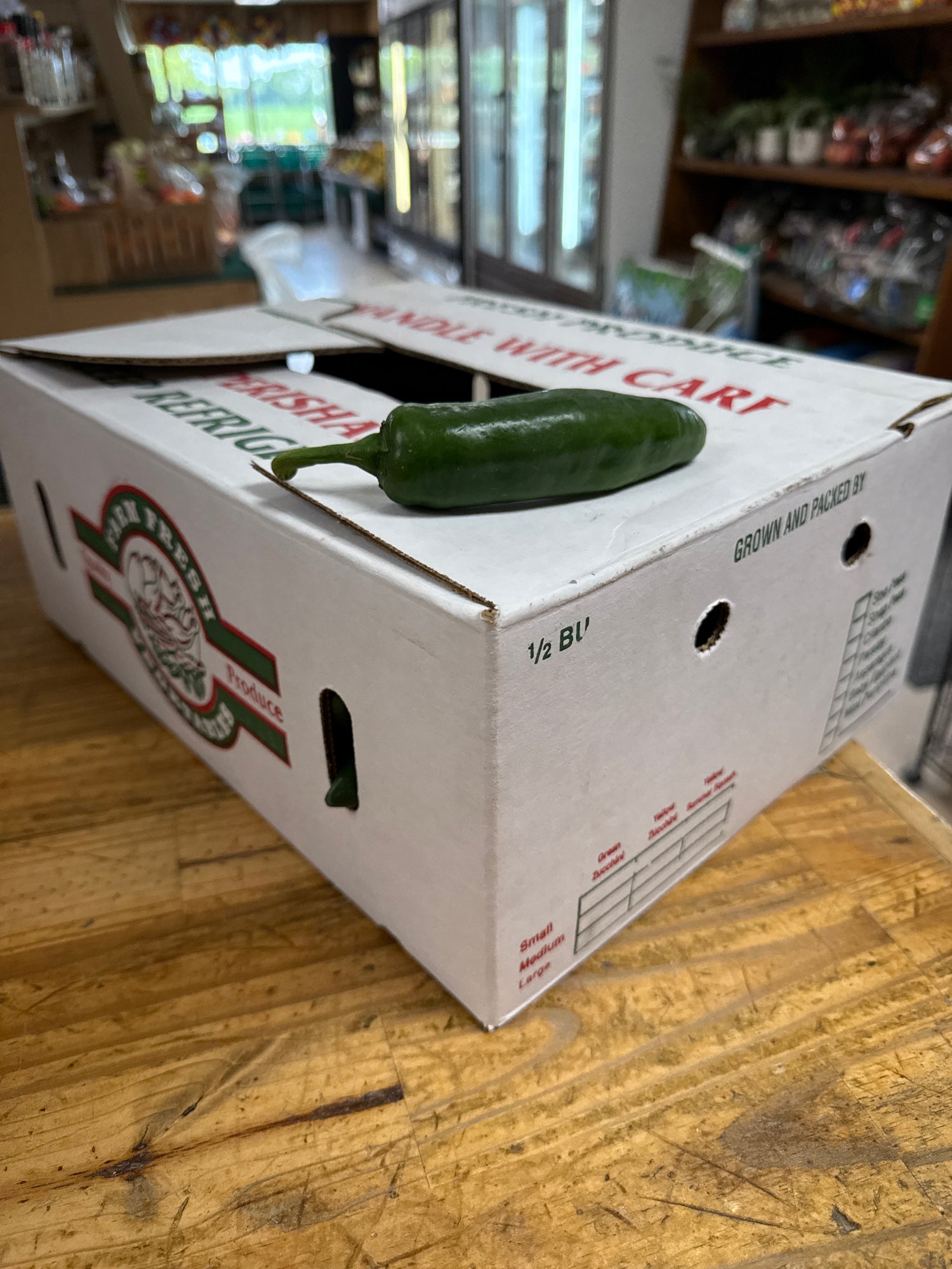 Indiana Jalapeño peppers 1/2 BU