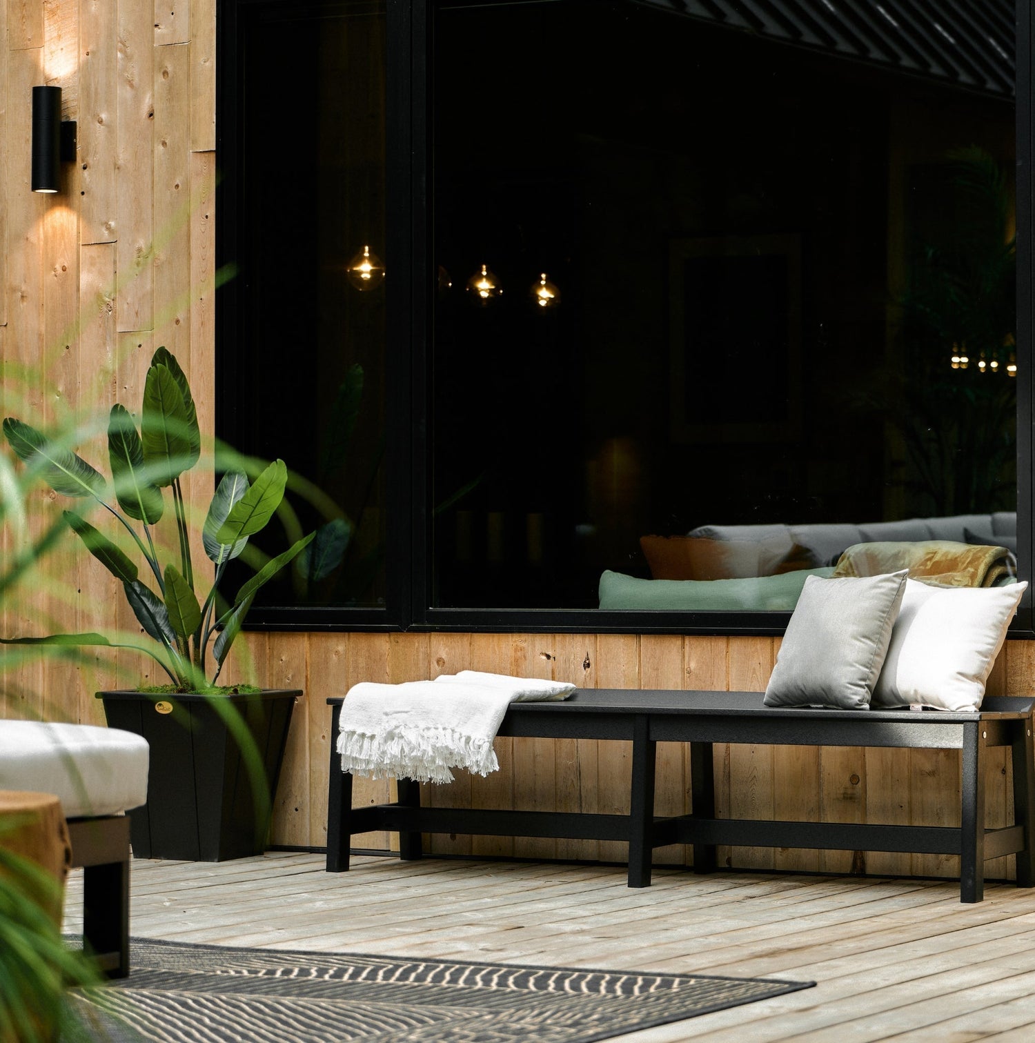 LuxCraft Café Dining Bench (72")