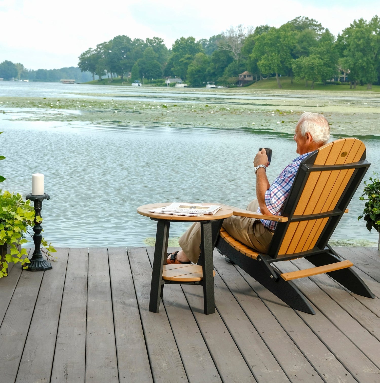 LuxCraft Folding Adirondack Chair